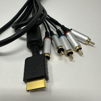 Official Sony Playstation 2 Component Cable GOLD PLATED