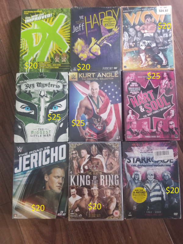 ASSORTED WWE WWF WRESTLING DVD BOX SETS VARIOUS PRICING $10-$25 in CDs, DVDs & Blu-ray in North Bay - Image 4
