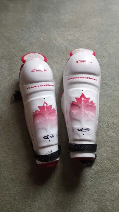 hockey pads., View more