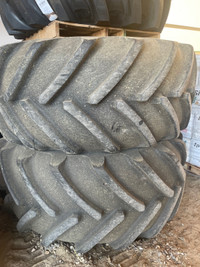 Michelin 800 70R38 used tires on rims  