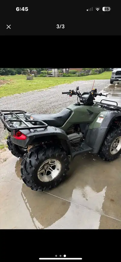 2006 Honda Trx fourtrax AT 400 trail edition. Automatic or standard esp 2wd and 4wd. Sti mud tracks...