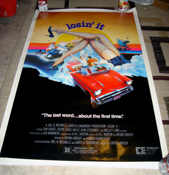 1983 LOSIN' IT TOM CRUISE SHELLEY LONG 1956 CHEVY POSTER NM in Arts & Collectibles in Bedford