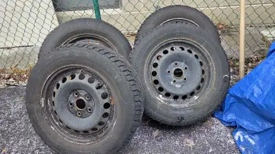 Winter isnt over yet!!! Get em while you can. Iykyk Gislaved winter tires and steel rims 5x112 bolt...