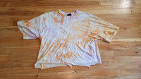 Cut off tie dye t-shirt