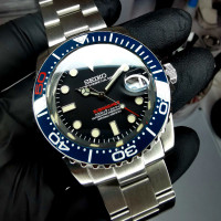 Seiko Mod Submariner 42 mm Super OysterSteel Case Automatic 