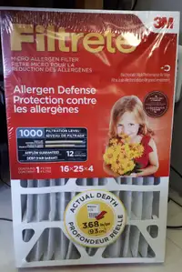 Filtrete Micro Allergen Air Conditioner/Furnace Filter 16x25x4
