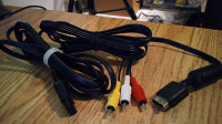 PlayStation Composite AV & Power Cables PS1 / PS2 / PS3