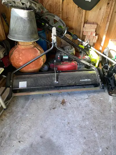 Used maybe 2 times in appx 5 years . I have a different bagger for my tractor so I will never use it...