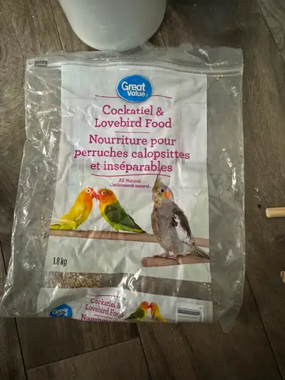 Unfortunately, my lovebird passed away and I’m reselling some his items that are fairly unused, and...