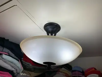 Beautiful brown ceiling flush light fixture for sale excellent condition. Pick up near Bathurst and...