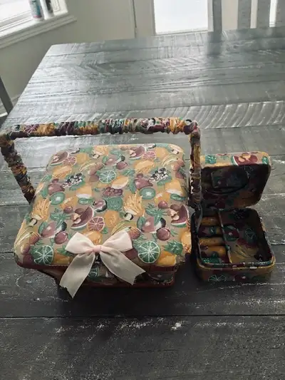 2 matching sewing baskets, View more