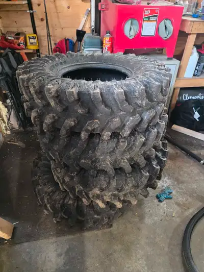 Almost new very little riding on them Retai for 380 +tax new change out for trail tire vs mud Canam...