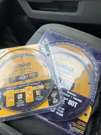 3 New Dewalt Mitre saw and table saw blades