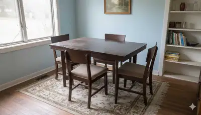 5 piece, solid wood dining set , View more