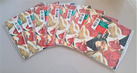 7 Sealed Packs of BARBIE Hallmark Wrapping Paper