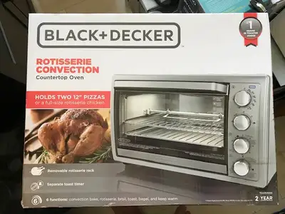 Black & Decker Rotisserie Convention Oven, 6 Functions (New in t, View more