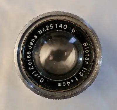 Carl Zeiss Jena Biotar Lens - WWII "Robot", View more