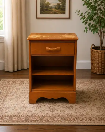 Solid Wood Nightstand / End Table, View more