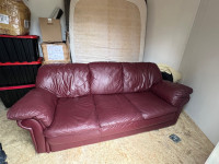 Genuine Leather Couch set . canapé en cuir véritable
