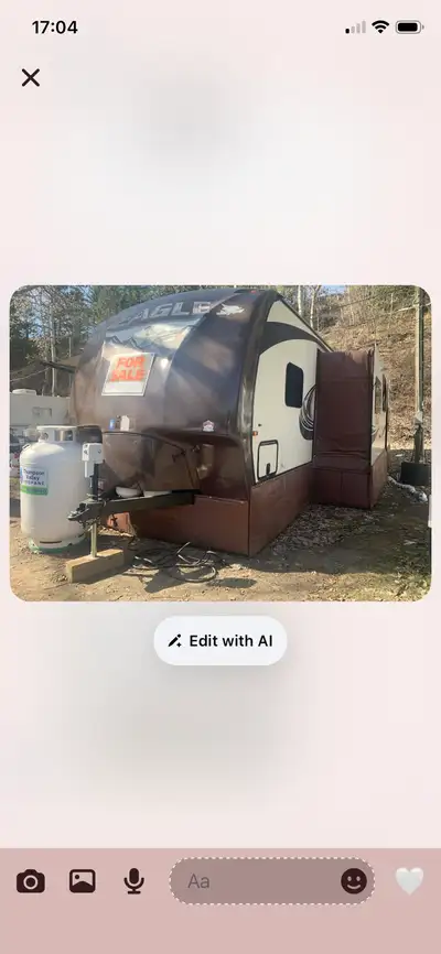 2014 eagle travel trailer 2 slide outs bunkhouse model 2 entry ways outside kitchen comes with skirt...