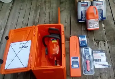 Brand New, 450 Husqvarna-Rancher Chainsaw, View more