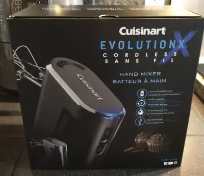 Cuisinart EVOLUTIONX™ CORDLESS RECHARGEABLE 5-SPEED HAND MIXER, View more