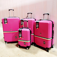 4 Pieces Luggage set Travel Baggage Suitcases Hardside Excel Lar