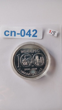 Canada 1974 Specimen Silver Dollar Winnipeg Centennial  coin