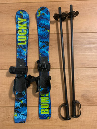 Kids skis - Lucky Bums Toddler/Beginner Skis and Poles