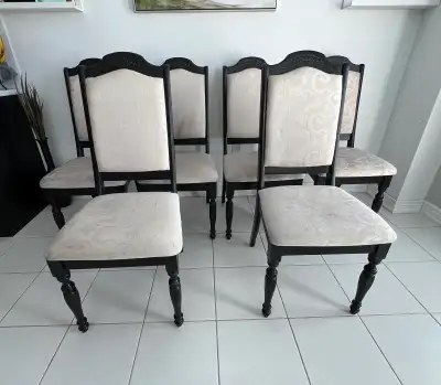 Solid Wooden Dining Chair with Cushion, View more