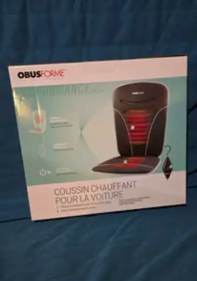 Keep toasty on those chilly drives with this new OBUSFORME heated car cushion! The cushion is design...
