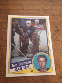 1984-85 O-Pee-Chee Hockey Tom Barrasso Rookie Card #18