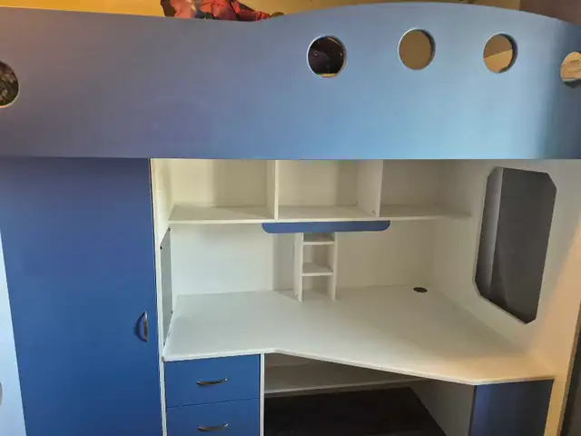 Kids loft bed with desk and storage in Beds & Mattresses in Cornwall - Image 4