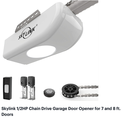 New Affordable 1/2HP Quality Chain Drive Garage Door Opener, View more