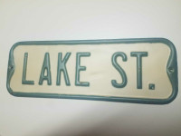 Metal Sign "Lake St."