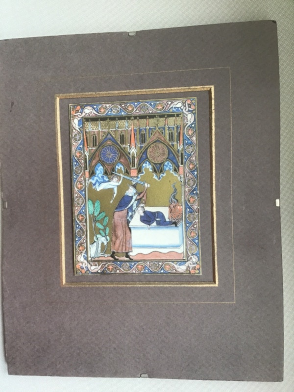 Psalter of St. Louis illustration depicting Abraham and Issac Arts