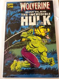 Wolverine battles the Incredible Hulk comic