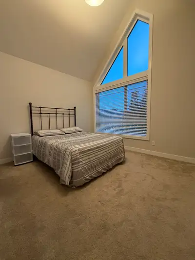 We have a gorgeous upstairs master bedroom, private bathroom, furnished. Located in a quiet, peacefu...