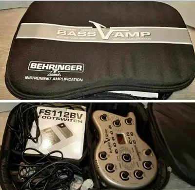 BEHRINGER fs1112bass amp +etui/prend ech audio/recup audio 70s, View more