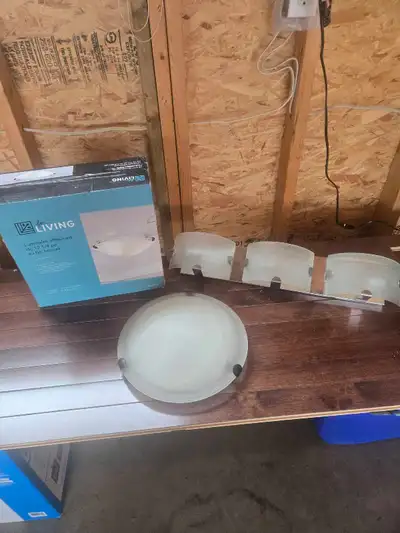 2 ceiling lights 1 24" vanity light 25 bucks for all 3