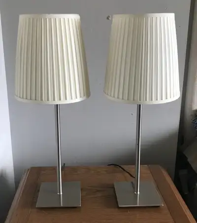 Set of Ikea Extendable Chrome lamps vintage 90s, View more