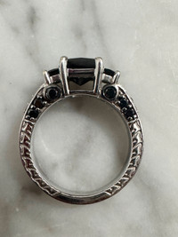 Black Dimond Ring - previously owned but never worn.