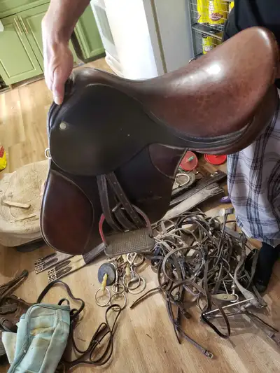 Lots if English and a couple things of western tack Make an offer