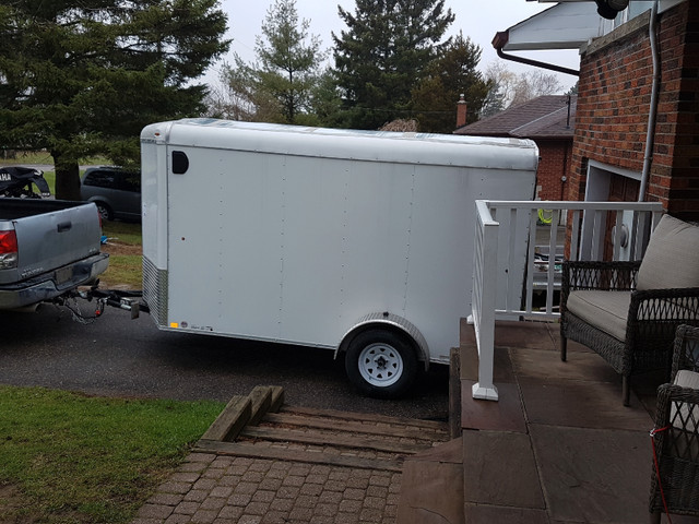 2019 Enclosed Cargo Snowmobile Trailer 12'x6' V-Nose in Cargo & Utility Trailers in Oshawa / Durham Region