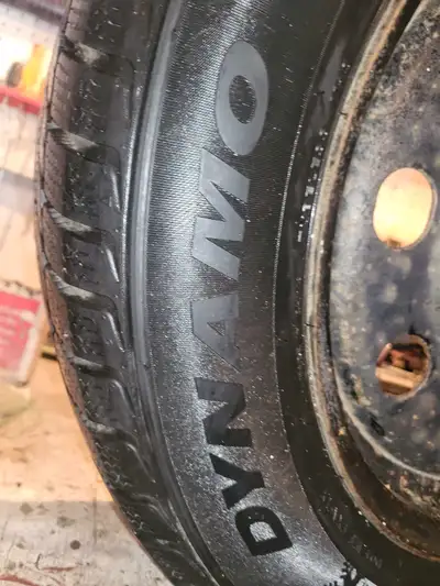 Like Newer winter tires, lightly driven on with steelie rims 550.00