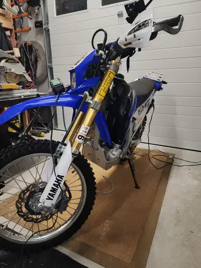 second owner WR for sale, has: led headlight and indicators, adjustable levers, rad guard, bar riser...
