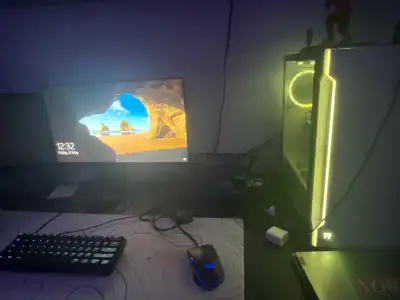 Full gaming setup: PC, Mouse & keyboard, Monitor., View more