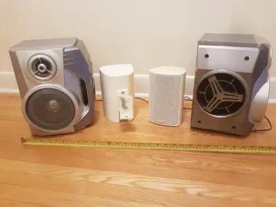 Sharp speakers,  Sony speakers,  bookshelf speakers, View more