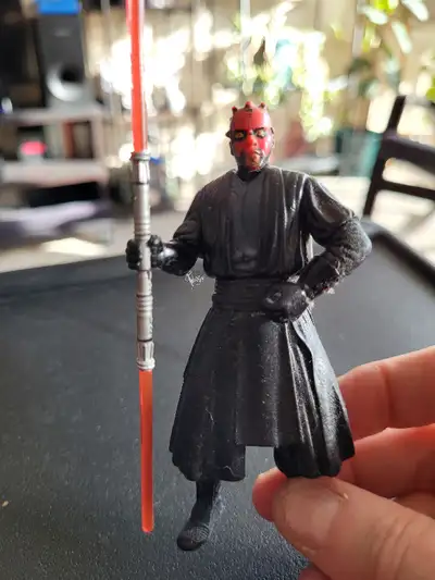 4 assorted Star Wars figures in very good condition but without original packaging. #1. Star Wars Ep...