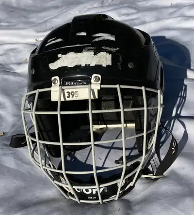 Jofa Junior Hockey Helmet with Cage, 395JR, 6 1/2 - 7 1/4, Black, View more